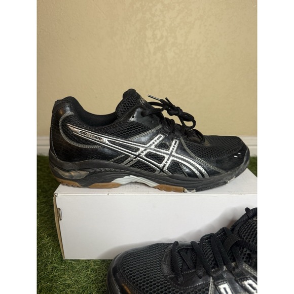 Asics Mens Gel-1130v Black/silver Volleyball Shoes Size 10.5 (B903N) main image 4